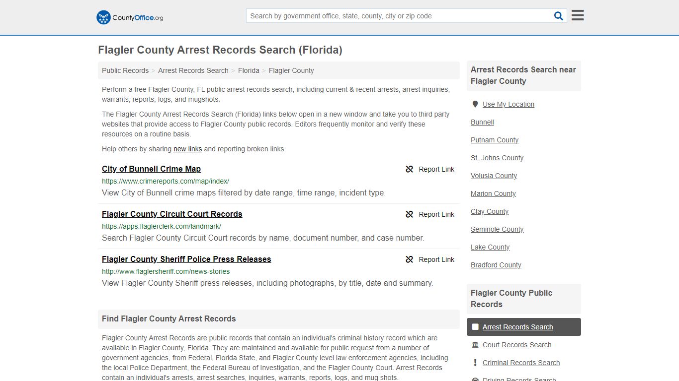 Arrest Records Search - Flagler County, FL (Arrests ...